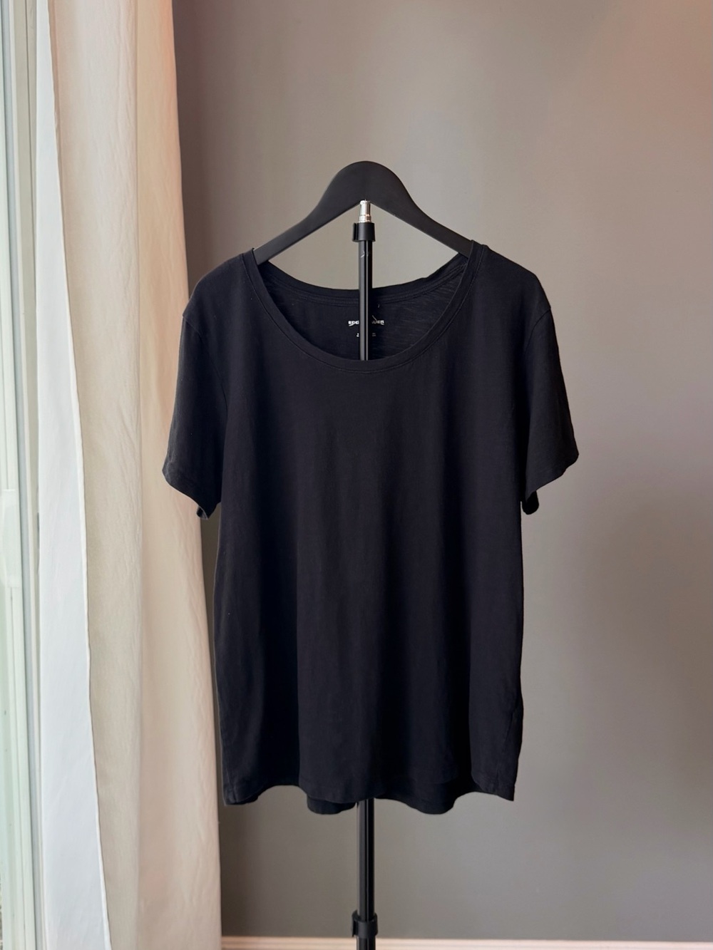 Eddie Bauer Women’s Black XXL Short Sleeve Cotton Modal Crew Neck T-Shirt Casual